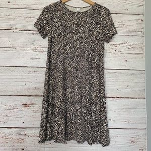 NWT Women’s Old Navy Leopard Print TShirt Dress Medium